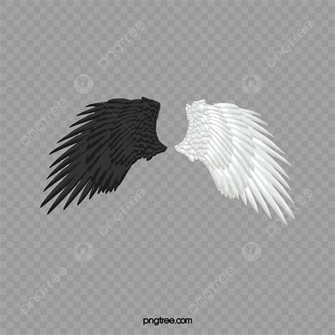 White Wings Vector PNG Images, Black And White Wings, Wings Clipart, Black, White PNG Image For ...