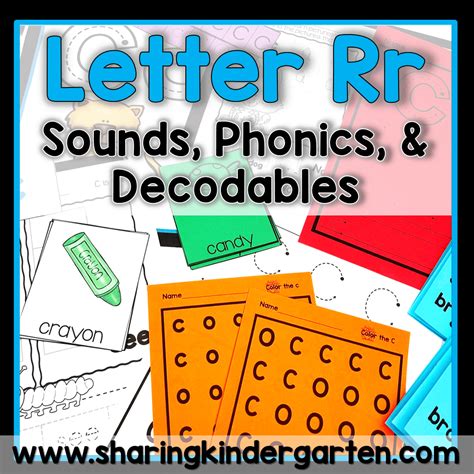 Letter Rr Activities HMH Structured Literacy OG Printables Center Kinder - Sharing Kindergarten