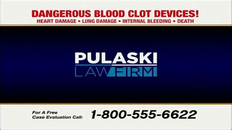 Pulaski Law Firm TV Commercial, 'IVC Filter: Blood Clots' - iSpot.tv