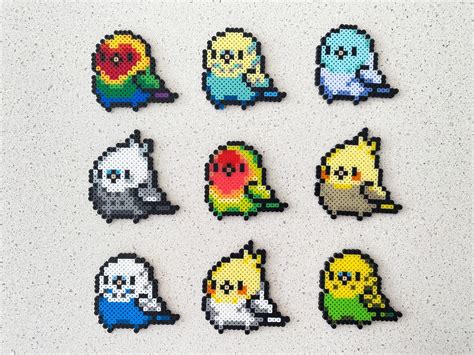 Little Birds Pixel Perler Beads Art Can Be Fridge Magnet - Etsy