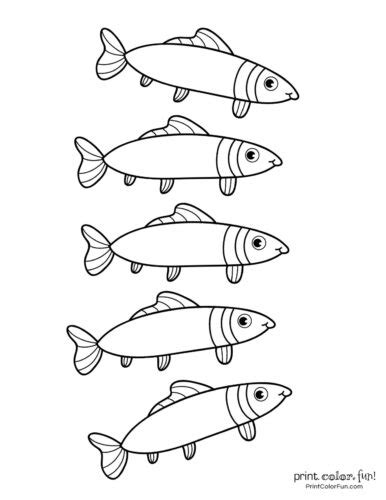 31+ Simple Fish Coloring Pages