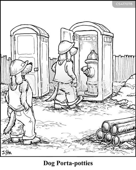 Porta-potty Cartoons and Comics - funny pictures from CartoonStock