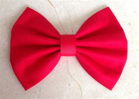 Red Hair Bow Clip Big Large Bow Adult Hair by trendybowsnbands