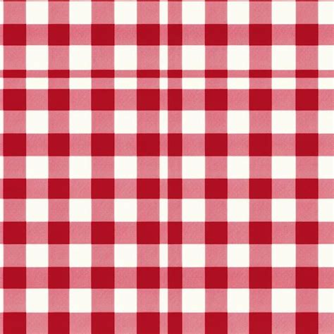 Premium AI Image | A red and white checkered pattern with a red ...