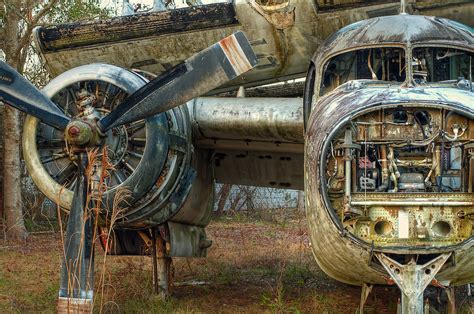 "Face of Death" - Airplane Graveyard - St. Augustine, FL (Open Edition) | Walter Arnold Photography
