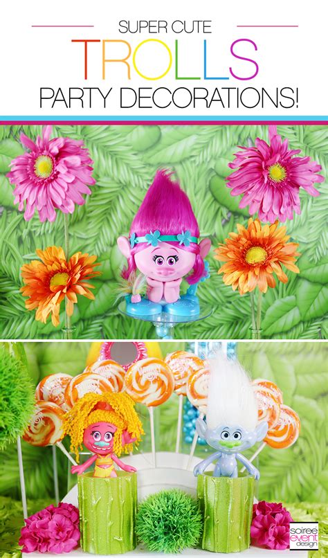 TREND ALERT - Host a Trolls Party with these Trolls Party Ideas! - Soiree Event Design