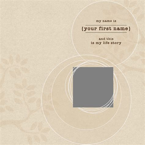 My Life Story Template Set 01 12x12 by Vicki Robinson | Oscraps