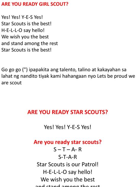 Star Scout Yell | PDF