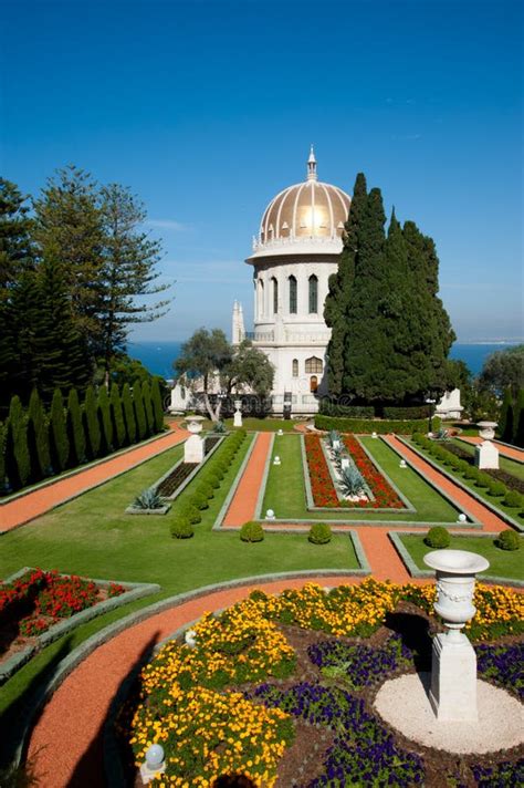 Baha i Gardens stock photo. Image of green, israel, shrine - 22095998