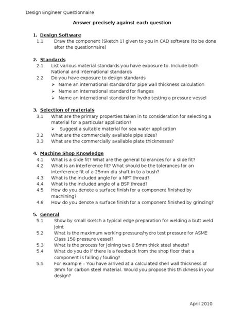 Design Engineer Interview Questions