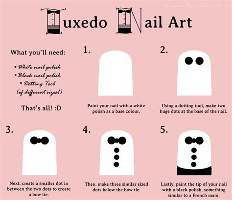 Nail Art: Tuxedo (Inspired by Zooey Deschanel) | It's my life.