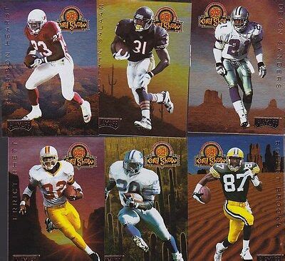 1995 PLAYOFF FOOTBALL SUPER BOWL SET (6) NMMT/MINT BARRY DEION SANDERS ...