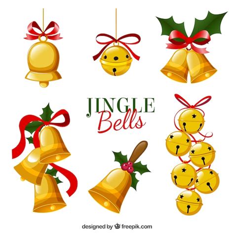 Free Vector | Jingle Bells Set