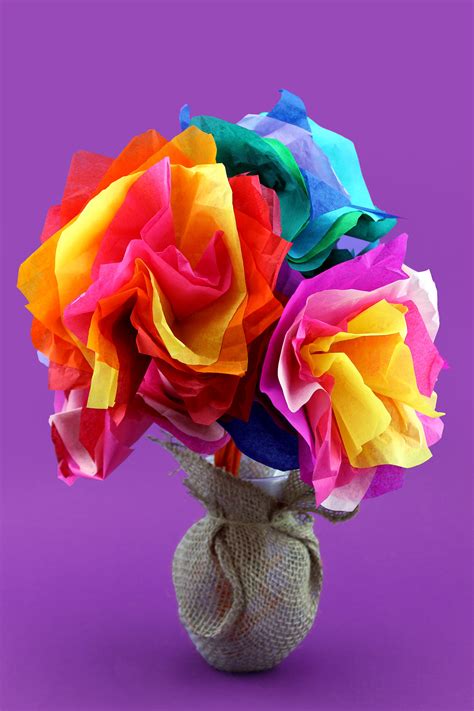 Dora Mother's Day Tissue Paper Flower Craft | Nickelodeon Parents