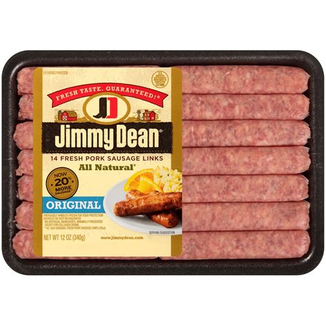 Jimmy Dean Premium All-Natural* Pork Sausage Links 12 oz | Shipt