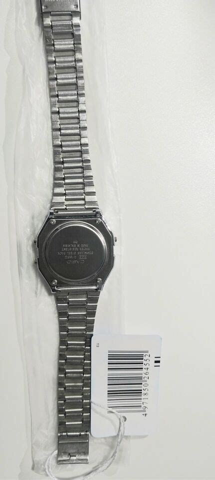 Casio A158W watch Vintage Retro Silver Stainless Steel Digital Unisex Watch | eBay