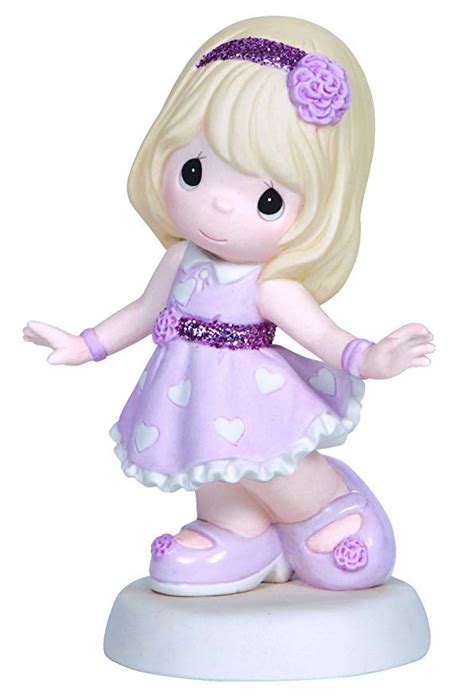 Precious Moments Figurine, Girl in Heart Dress, 133029 | Precious moments figurines, Porcelain ...