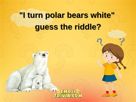 "I turn polar bears white and make you cry." Riddle Explained