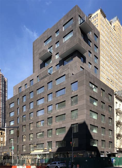 Work Wrapping Up on 30 Warren Street's Black Stone Façade in Tribeca ...