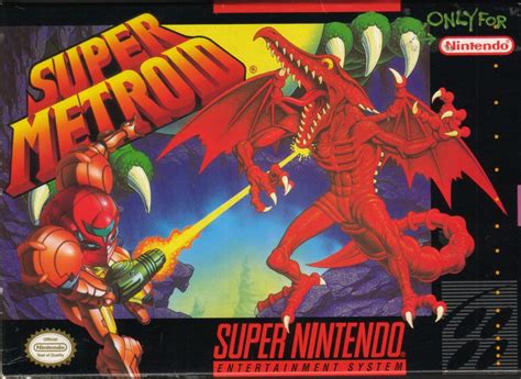 Super Metroid (1994) SNES box cover art - MobyGames