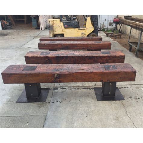 Rustic Reclaimed Wood Outdoor Bench – Mortise & Tenon