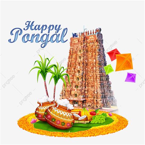 Pongal Graphic Pongal Vector Pongal Greetings, Pongal Greetings In ...