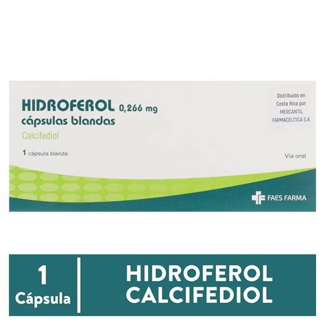 Comprar Hidroferol 0.266Mg X1 Cap | Walmart Costa Rica