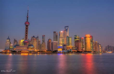 Shanghai - A Twilight skyline from The Bund