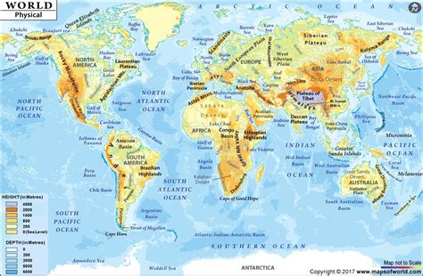 Map Of Mountains In The World - United States Map