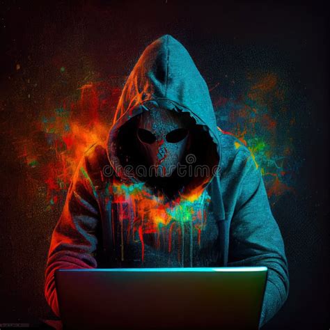 Hacker, Paint Splatter, Mask, Hoodie. Hood, Computer, Virus, Background ...