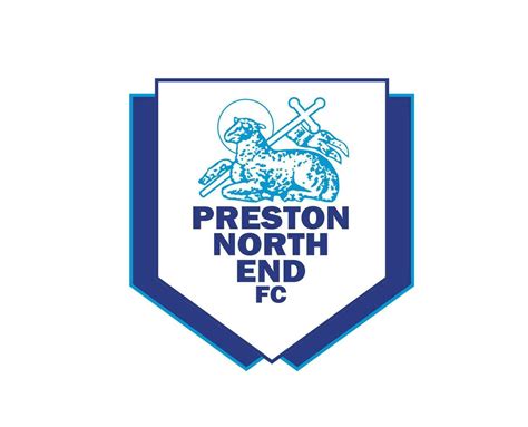 Preston North End Club Logo Symbol Premier League Football Abstract ...