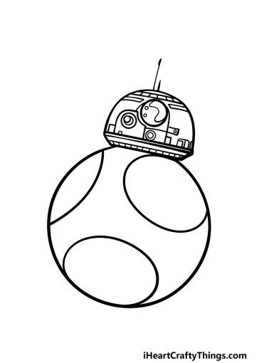 BB8 Drawing - How To Draw BB8 Step By Step