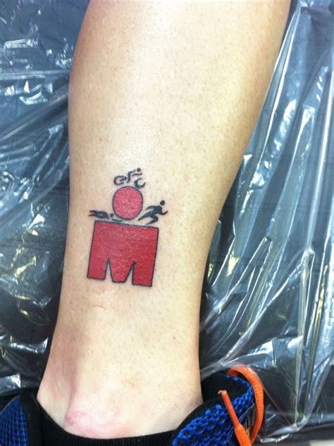 Uncle Kenny's ironman triathlon tattoo! He did the race yesterday in ...