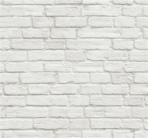 Sample Vintage White Brick Peel-and-Stick Wallpaper by NextWall – BURKE DECOR