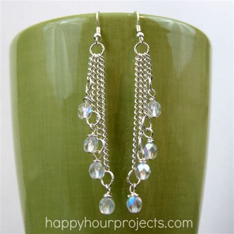 Easy Cascade Dangle Earrings - Happy Hour Projects