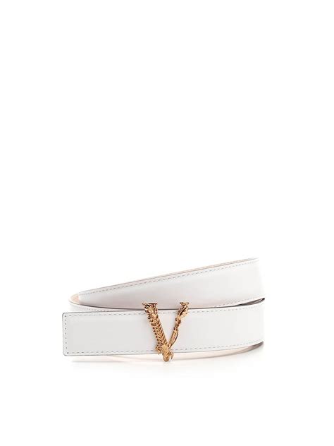 Belts Versace - Virtus belt in white - DCDH224DV3TKVO0A | iKRIX.com