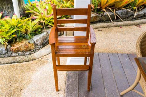 Children S Wooden High Chairs in a Restaurant Setting Stock Photo ...