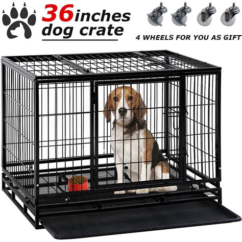 BestPet Folding Dog Kennel with Tray, 36"L - Walmart.com - Walmart.com