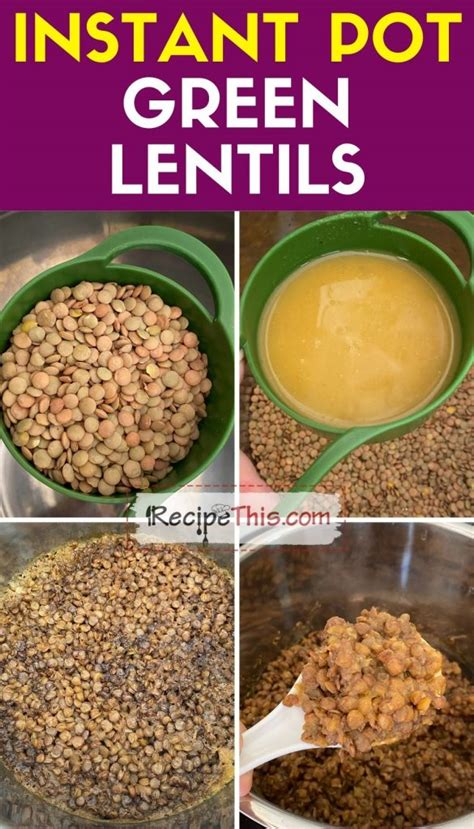 Instant Pot Green Lentils | Recipe This