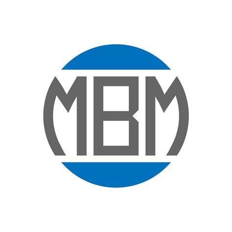 MBM letter logo design on white background. MBM creative initials circle logo concept. MBM ...