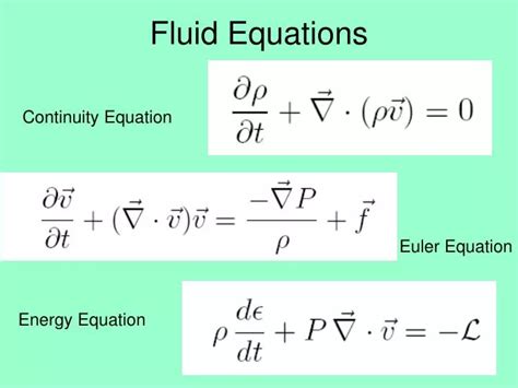 PPT - Fluid Equations PowerPoint Presentation, free download - ID:5591680