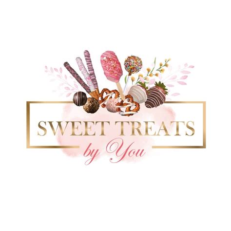 Sweet Treats Logo Design Strawberry Chocolate Logo Cakesicle | Etsy