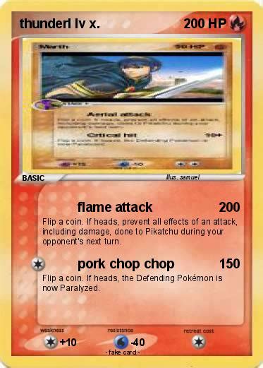 Pokémon thunder 1413 1413 - flame attack - My Pokemon Card