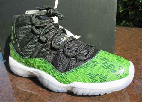 Air Jordan 11 Green Snakeskin Sample - Sneaker Bar Detroit