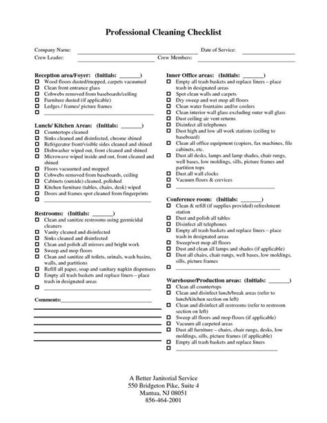 post construction cleaning checklist pdf - benedick-scarboro99