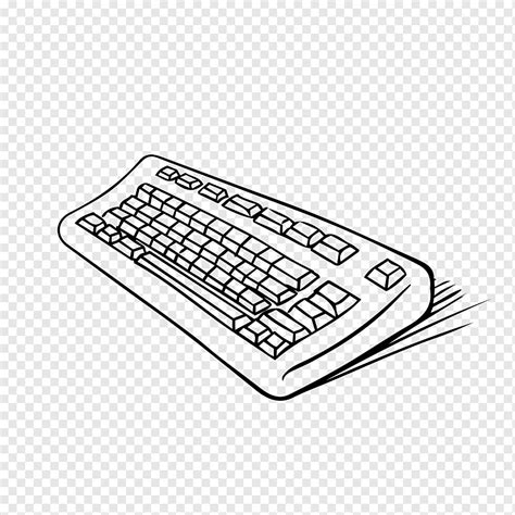 Tablero de teclas, teclado, tipo, mecanografiado, computadora, dispositivo, pc, icono de esbozo ...
