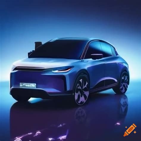 Electric suv on the road on Craiyon