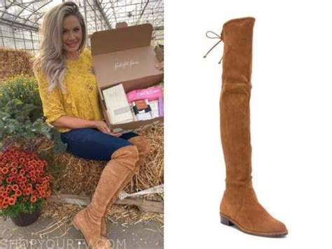 Celebrity Fashion: Instagram Janelle Pierzina's Tan Suede Over-the-Knee Boots | Shop Your TV