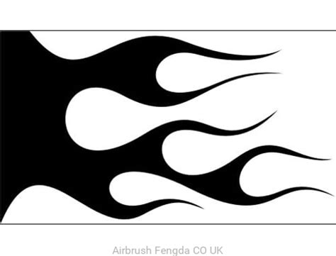 Flame Stencils For Airbrushing