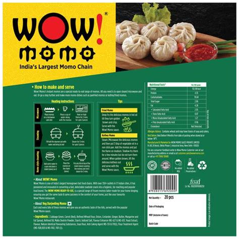 Buy Wow Momo Darjeeling Veg Momos Online at Best Price of Rs 424.98 ...